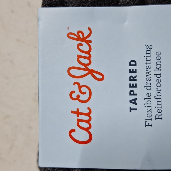 NEW! Cat & Jack Toddler Boys Pull-On Pintuck Pants, Charcoal Gray - Picture 8 of 10